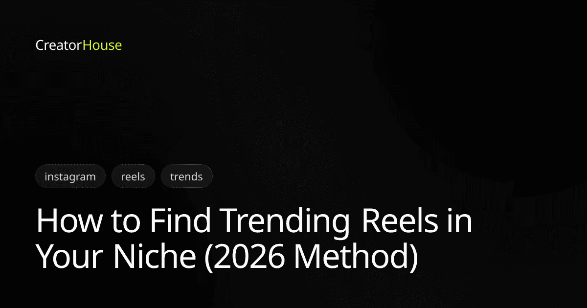 How to Find Trending Reels in Your Niche (2026 Method)