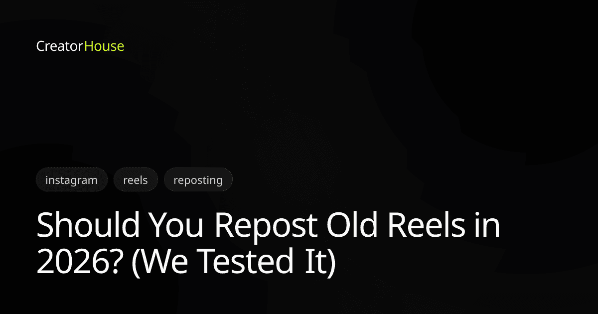 Should You Repost Old Reels in 2026? (We Tested It)
